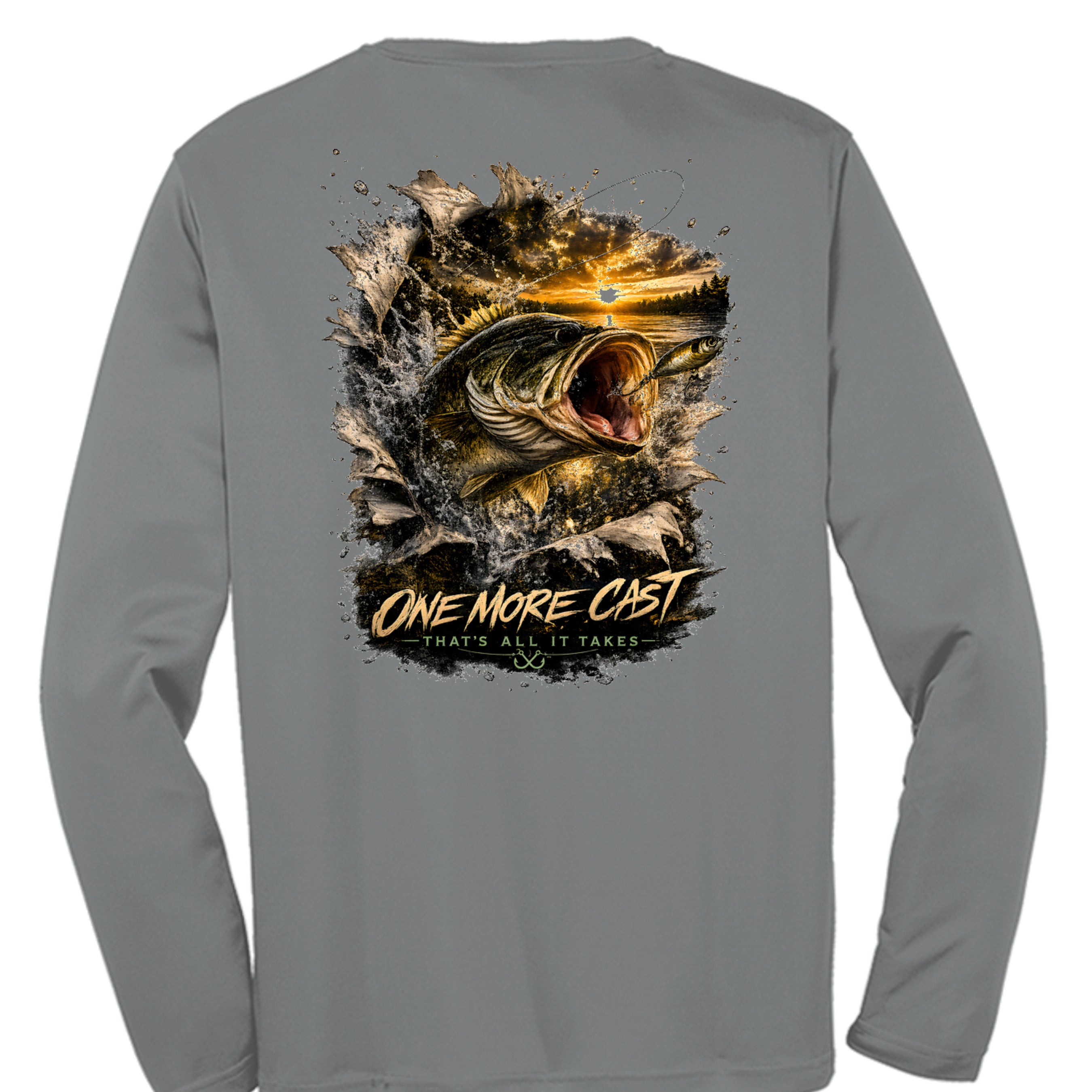 Iron Grey Heather - ST350LS - BACK